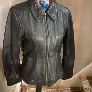 genuine leather jacket- womens
